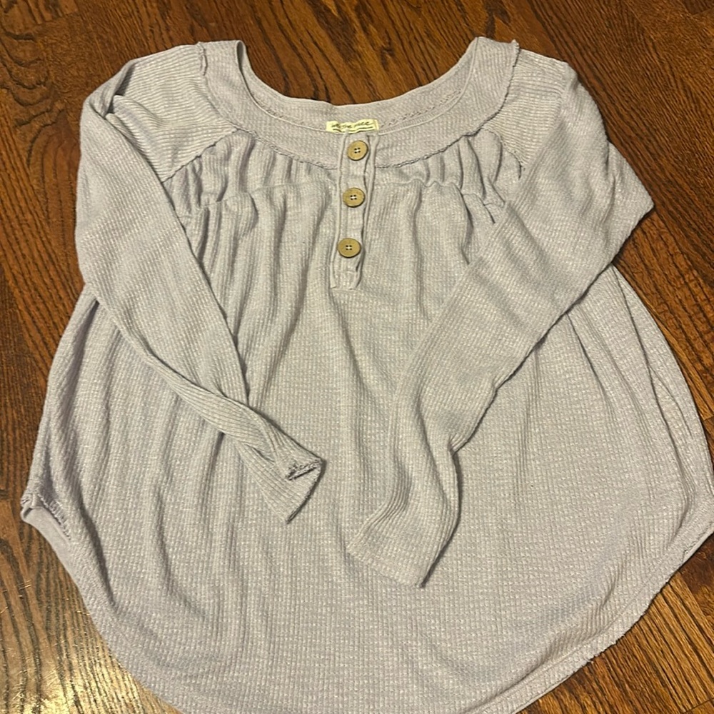 We the Free purple babydoll blouse